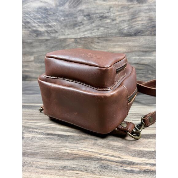 Saddleback Leather Love 41 Discontinued Mini Mini Convertible Backpack Coffee main image 14